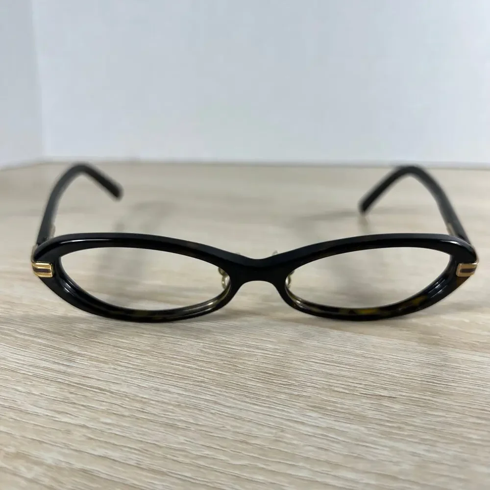 Gucci GG2929 EJZ Eyeglasses Oval Dark Brown Frames Only 52-15-130 Italy
